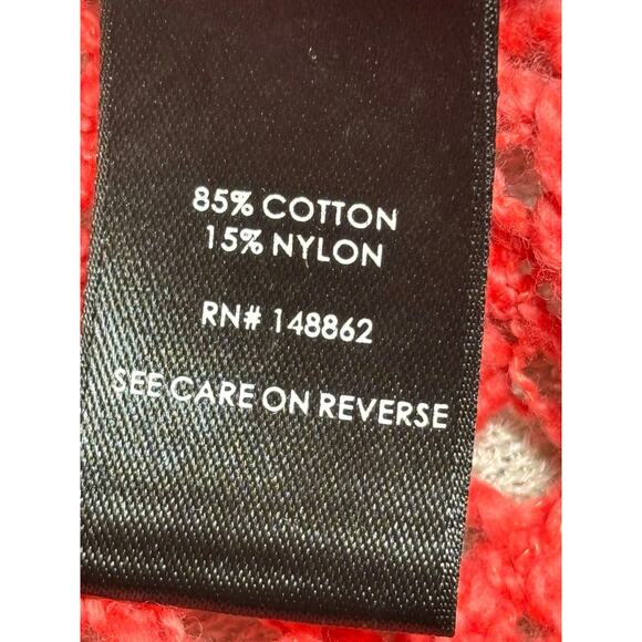 Torrid Open Stitch Cardigan Open Front SweaterWomens Size 3X Coral Long Sleeve - Picture 5 of 7